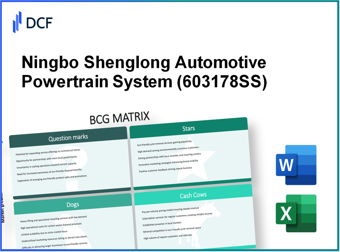 Ningbo Shenglong Automotive Powertrain System Co.,Ltd. (603178.SS): BCG Matrix