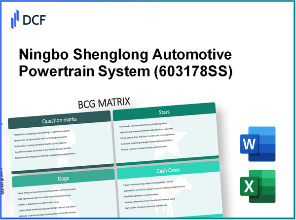 Ningbo Shenglong Automotive Powertrain System Co.,Ltd. (603178.SS): BCG Matrix