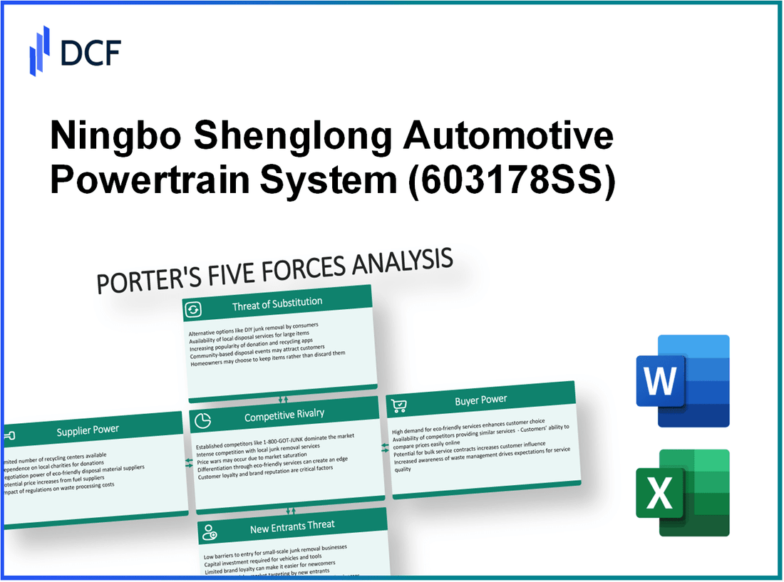 Ningbo Shenglong Automotive Powertrain System (603178.SS): Porter's 5 Forces Analysis