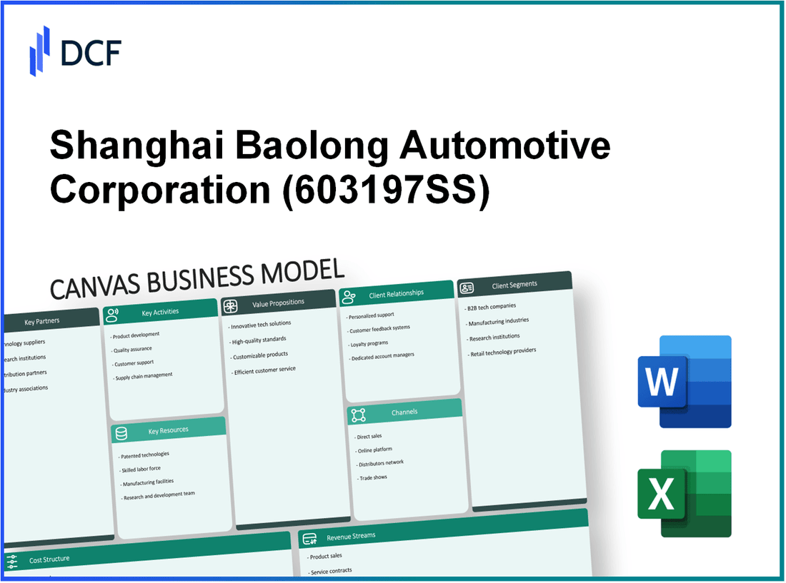 Shanghai Baolong Automotive Corporation (603197.SS): Canvas Business Model