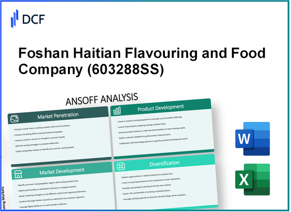 Foshan Haitian Flavouring and Food Company Ltd. (603288.SS): Ansoff Matrix