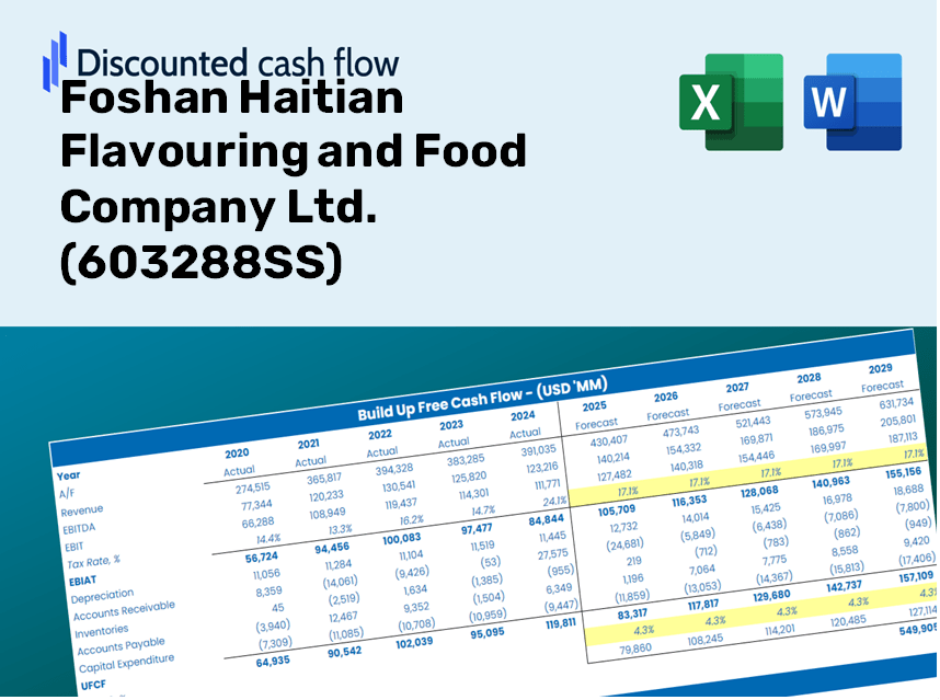 Foshan Haitian Flavouring and Food Company Ltd. (603288SS) DCF Valuation