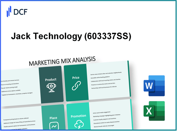 Jack Technology Co.,Ltd (603337.SS): Marketing Mix Analysis