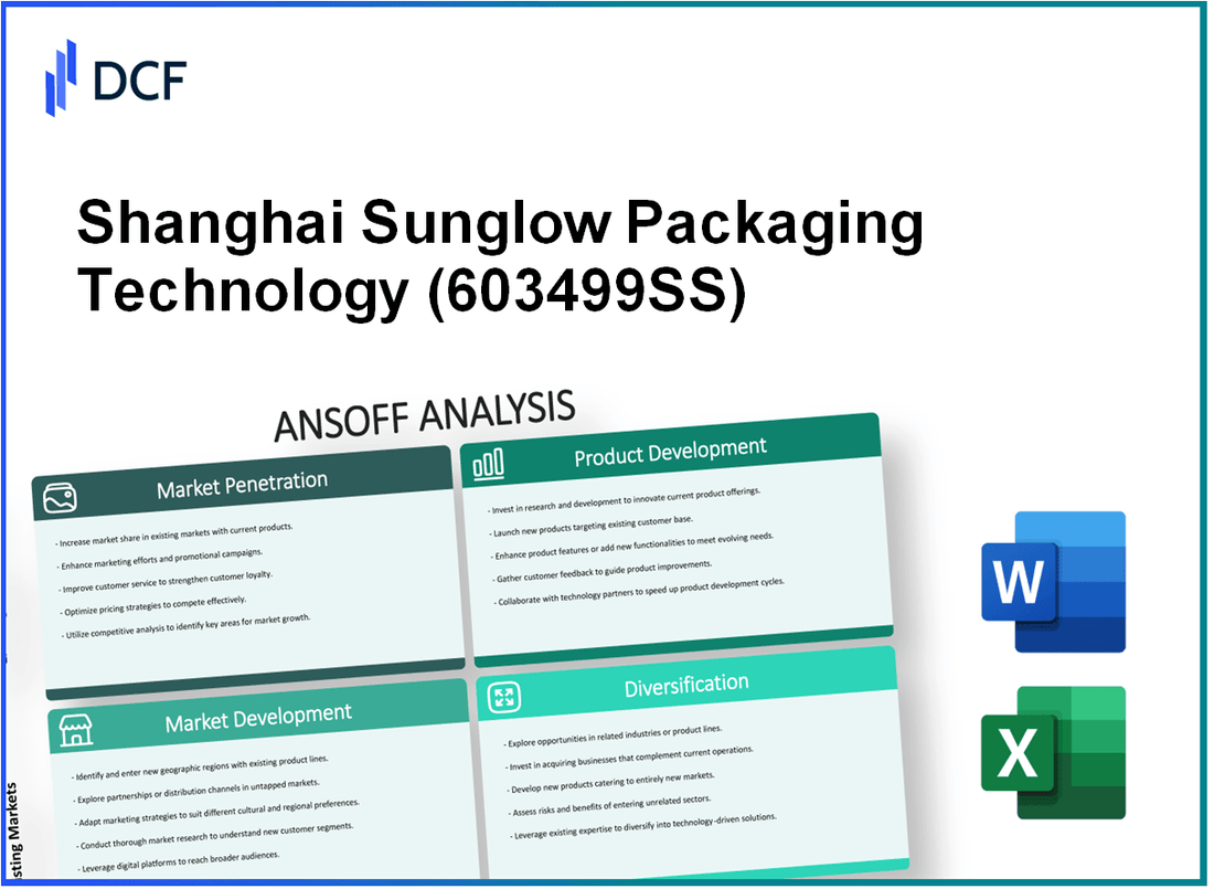 Shanghai Sunglow Packaging Technology Co.,Ltd (603499.SS): Ansoff Matrix