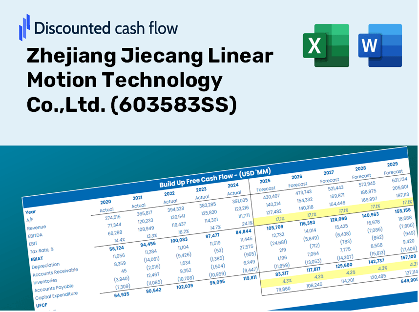 Zhejiang Jiecang Linear Motion Technology Co.,Ltd. (603583SS) DCF Valuation