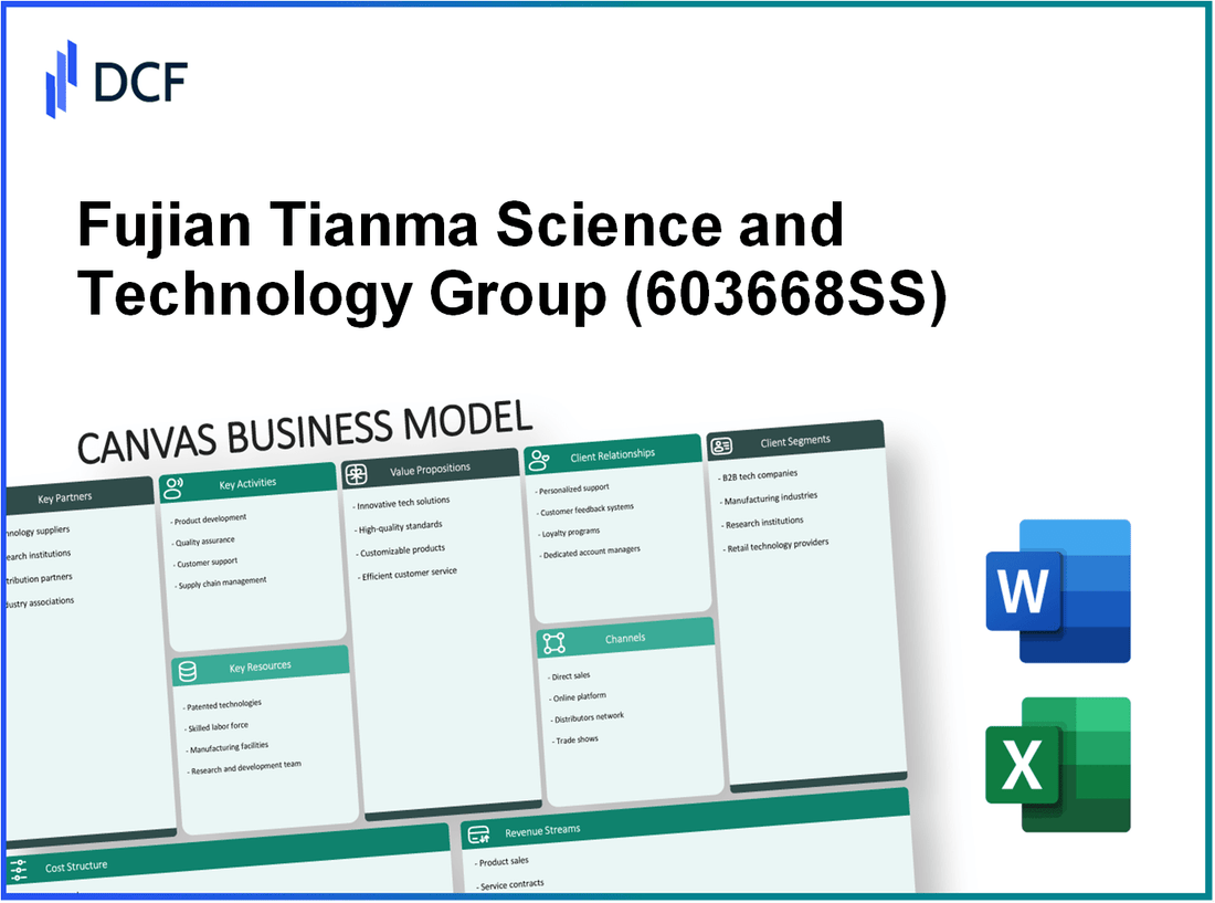 Fujian Tianma Science and Technology Group Co., Ltd (603668.SS): Canvas Business Model