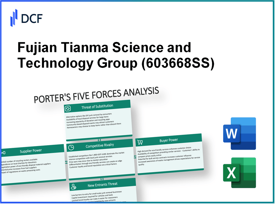 Fujian Tianma Science and Technology Group (603668.SS): Porter's 5 Forces Analysis