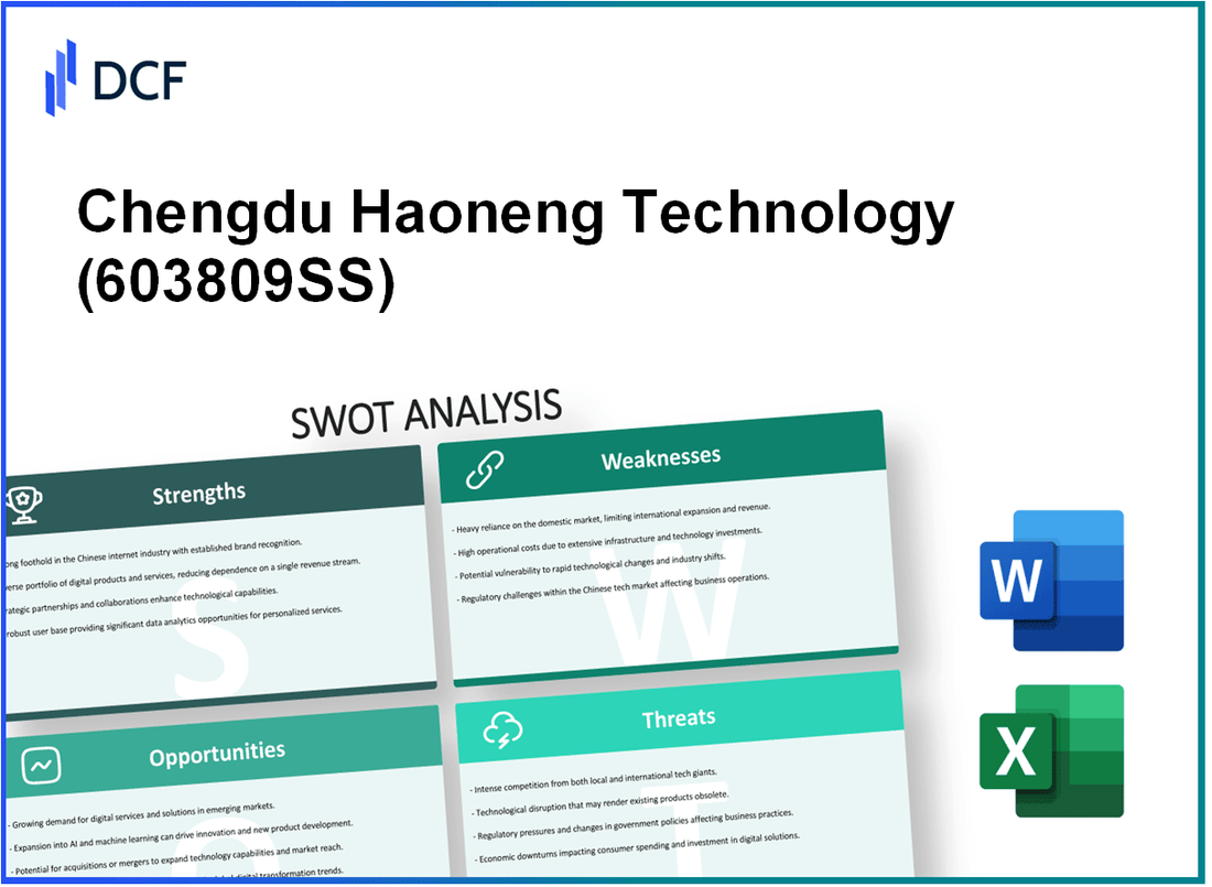 Chengdu Haoneng Technology Co., Ltd. (603809.SS): SWOT Analysis