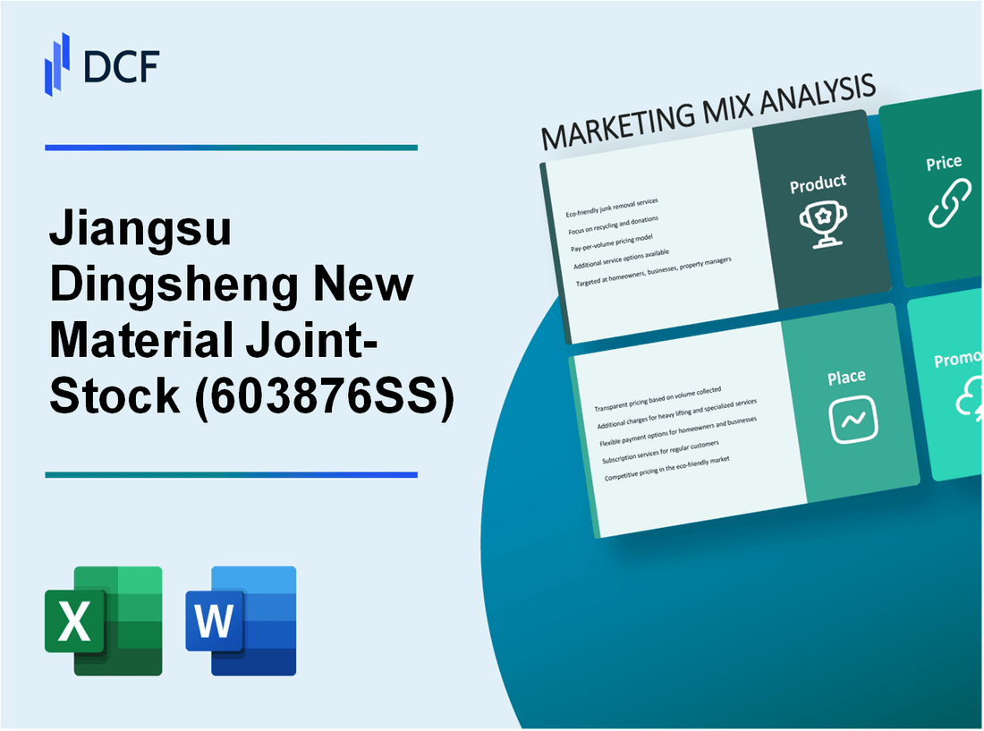 Jiangsu Dingsheng New Material Joint-Stock Co.,Ltd (603876.SS): Marketing Mix Analysis