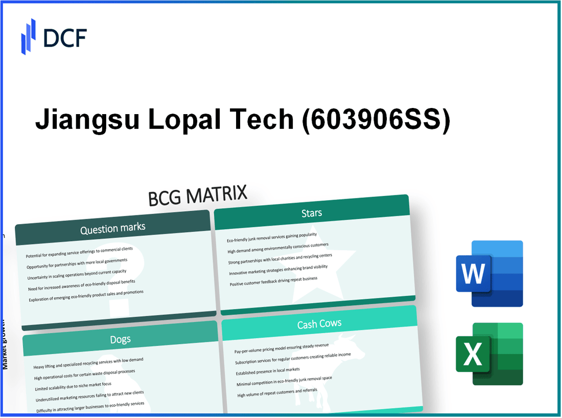 Jiangsu Lopal Tech. Co., Ltd. (603906.SS): BCG Matrix