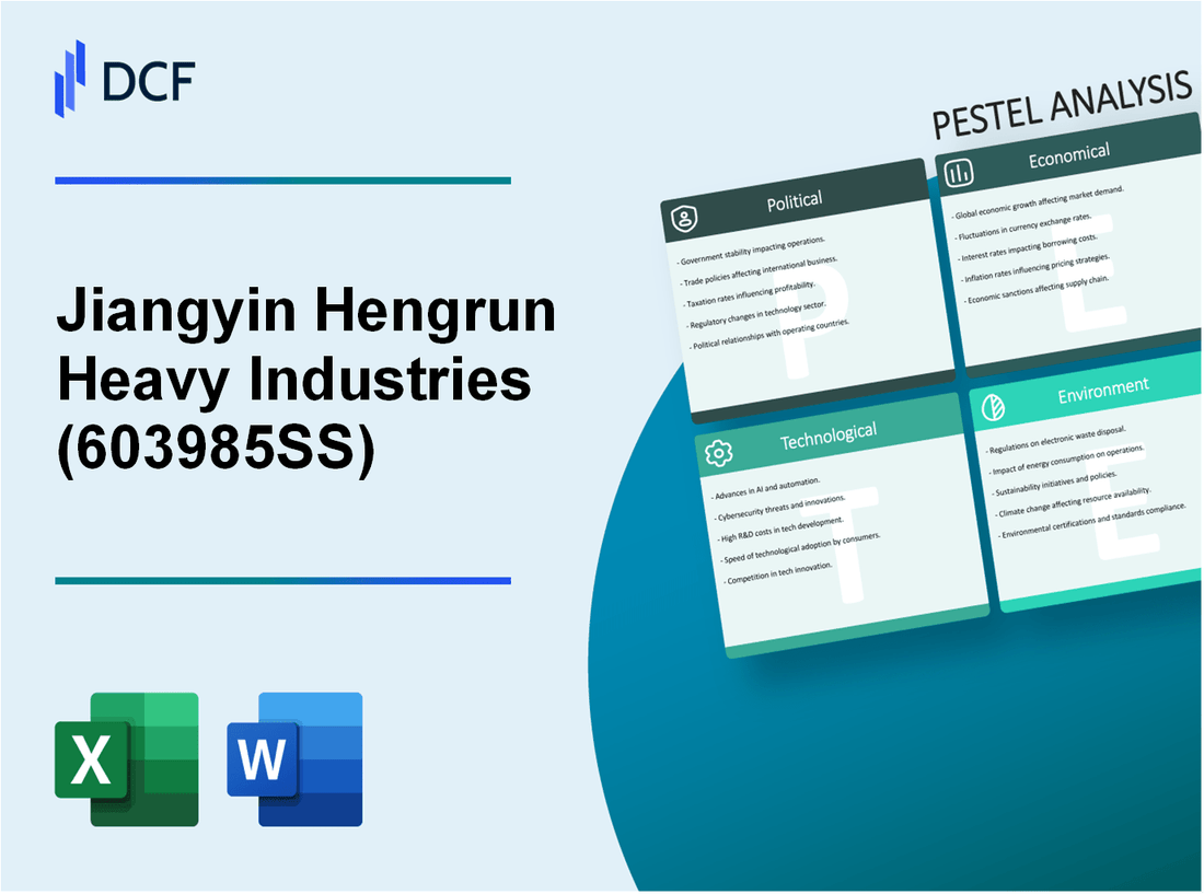 Jiangyin Hengrun Heavy Industries Co., Ltd (603985.SS): PESTEL Analysis