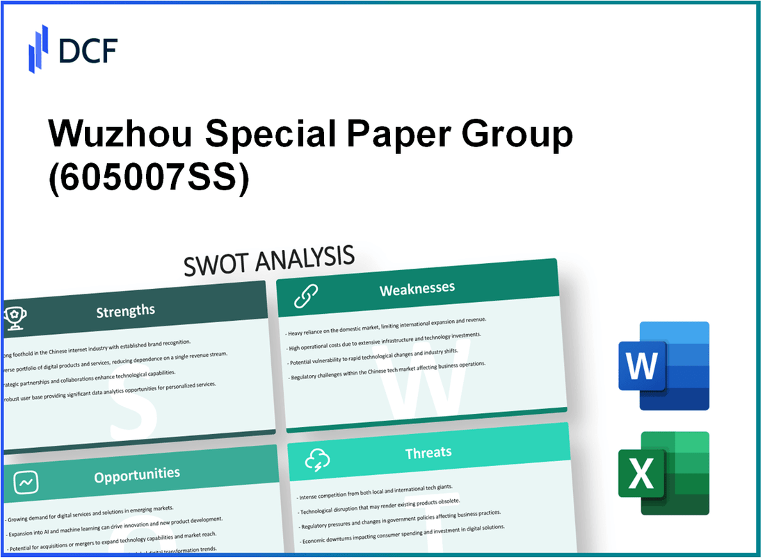 Wuzhou Special Paper Group Co., Ltd. (605007.SS): SWOT Analysis