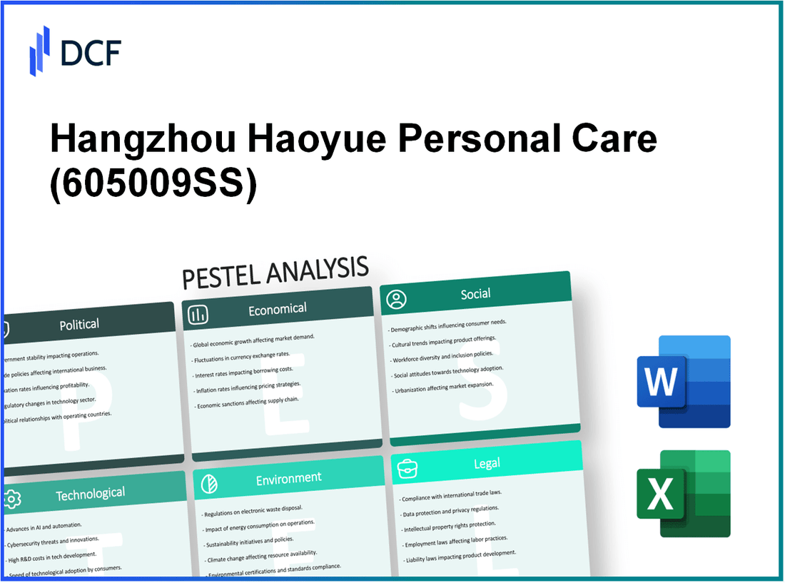 Hangzhou Haoyue Personal Care Co., Ltd (605009.SS): PESTEL Analysis