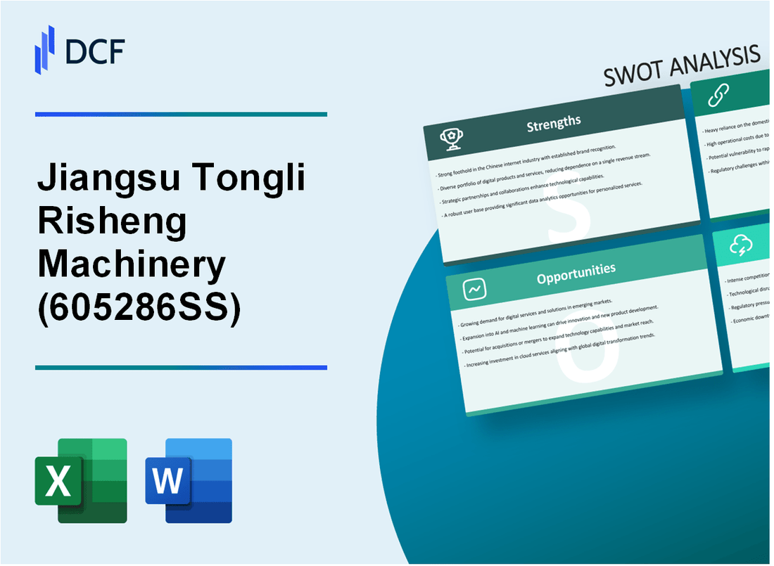 Jiangsu Tongli Risheng Machinery Co., Ltd. (605286.SS): SWOT Analysis