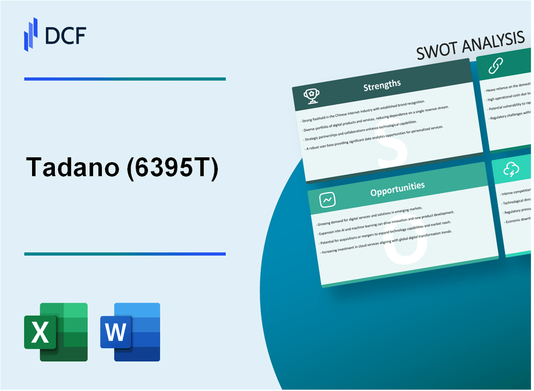 Tadano Ltd. (6395.T): SWOT Analysis