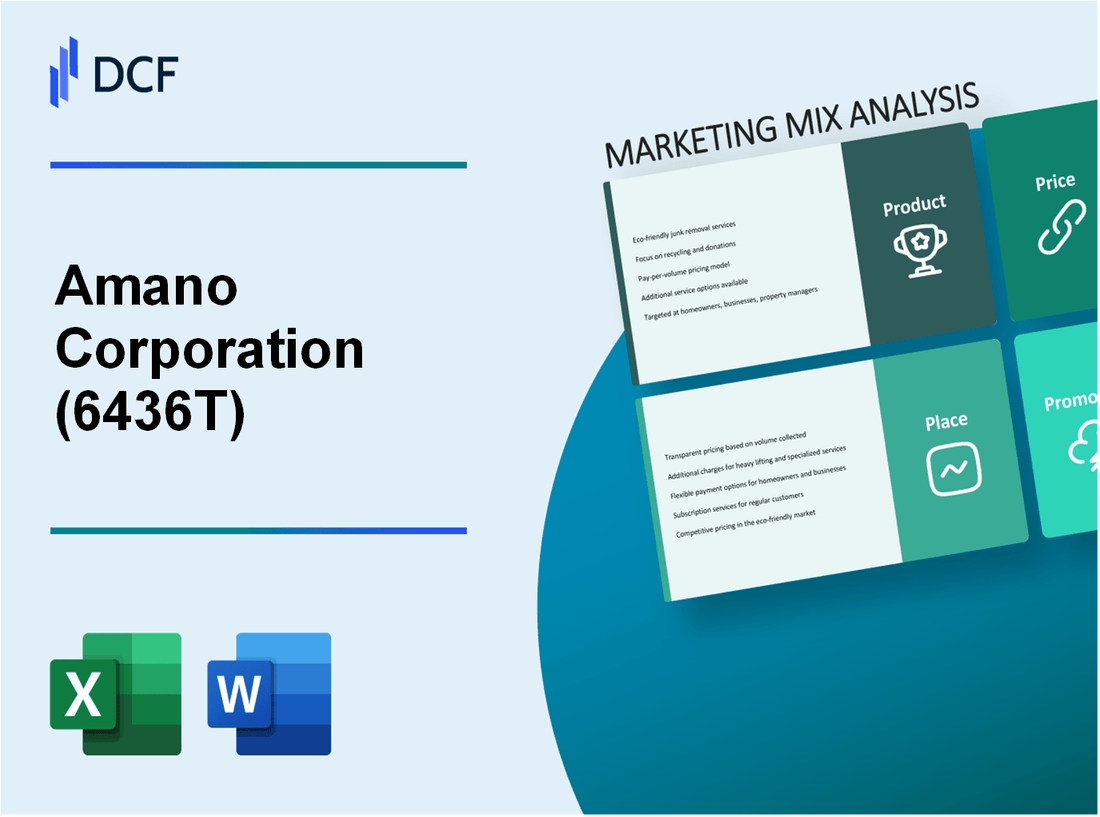 Amano Corporation (6436.T): Marketing Mix Analysis