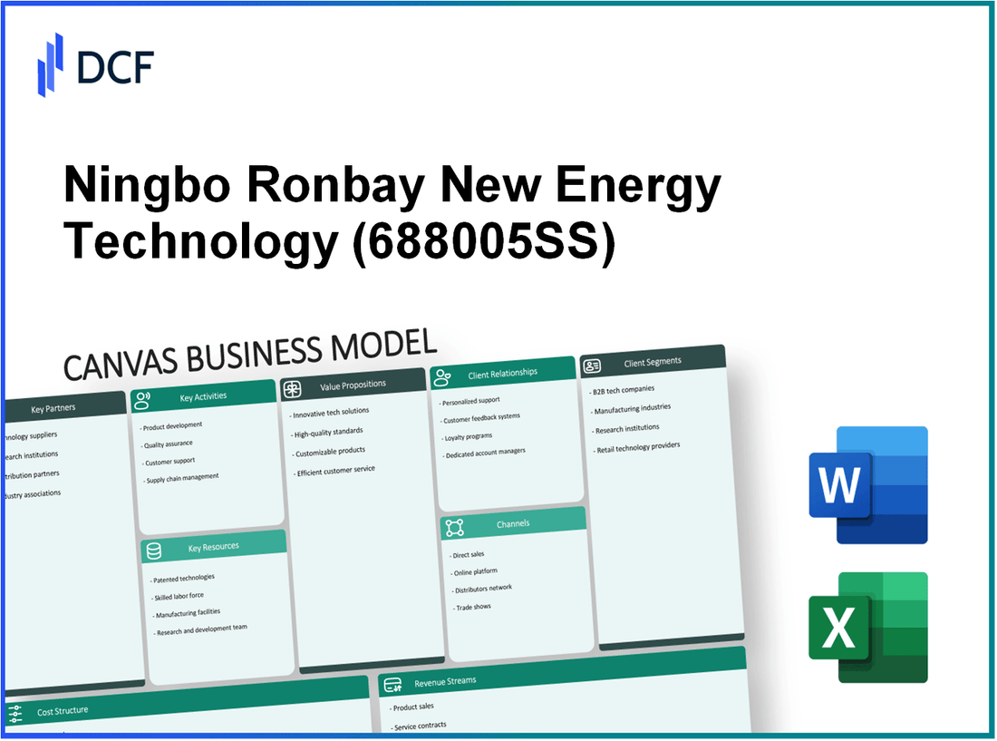 Ningbo Ronbay New Energy Technology Co., Ltd. (688005.SS): Canvas Business Model