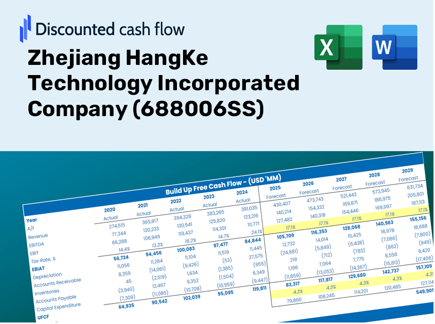 Zhejiang HangKe Technology Incorporated Company (688006SS) DCF Valuation