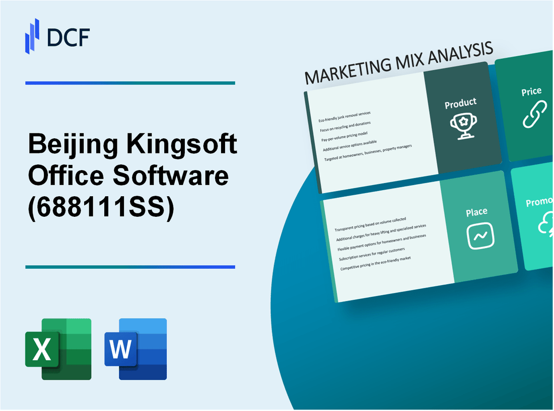 Beijing Kingsoft Office Software, Inc. (688111.SS): Marketing Mix Analysis