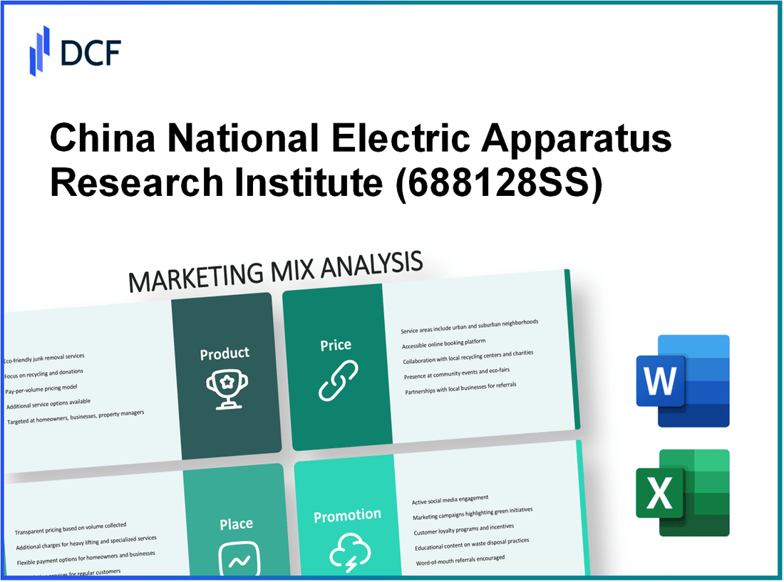 China National Electric Apparatus Research Institute Co., Ltd. (688128.SS): Marketing Mix Analysis