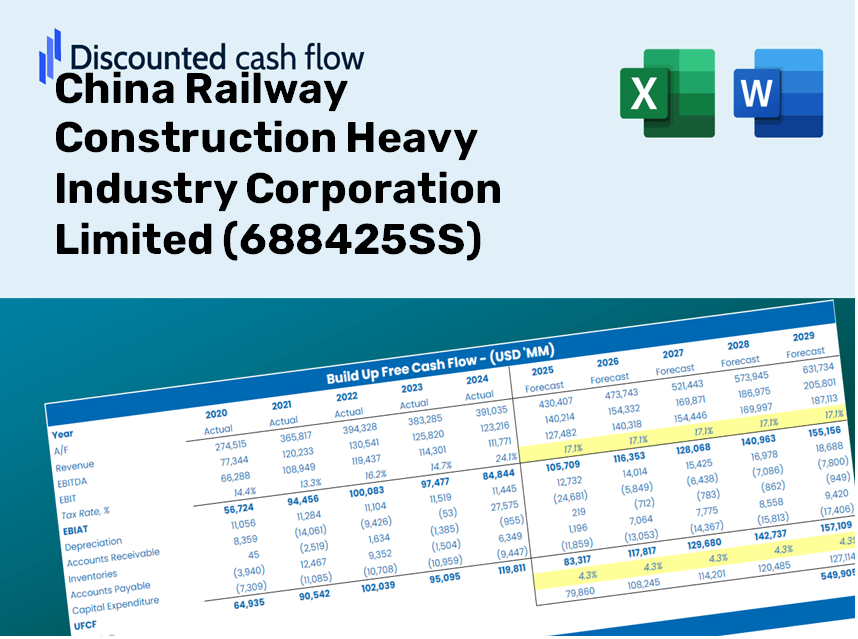 China Railway Construction Heavy Industry Corporation Limited (688425SS) DCF Valuation