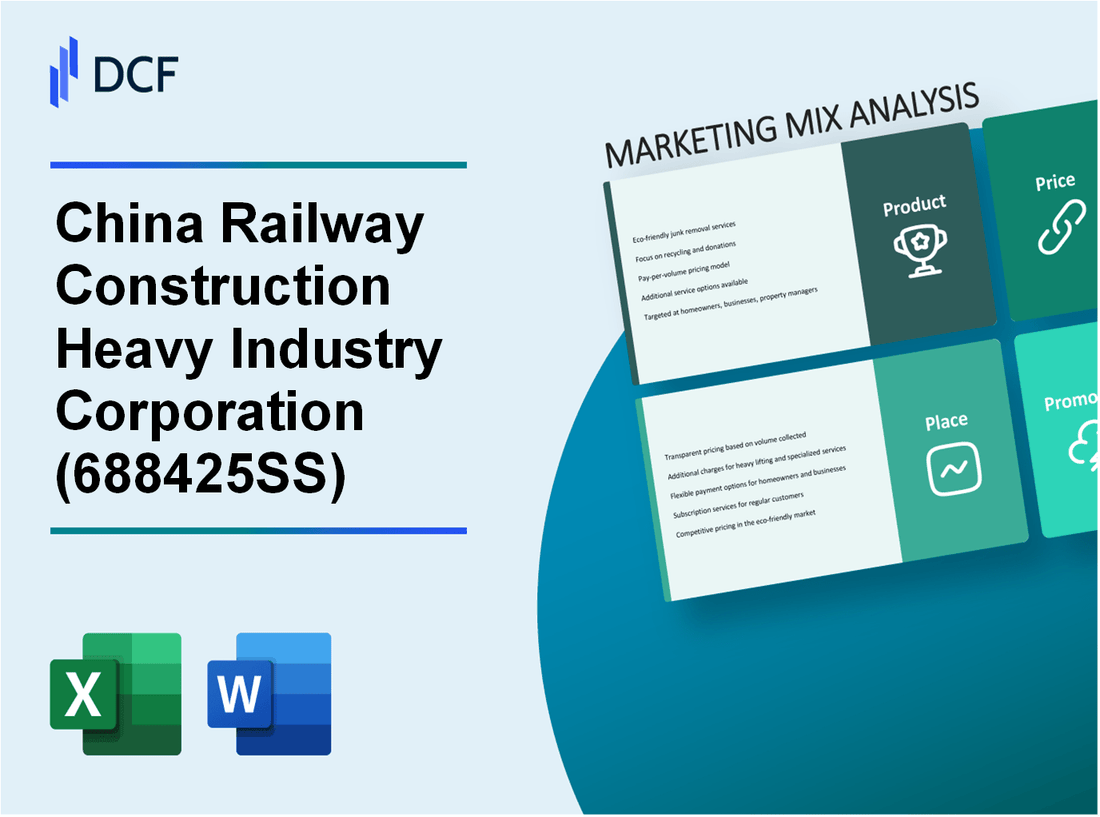 China Railway Construction Heavy Industry Corporation Limited (688425.SS): Marketing Mix Analysis