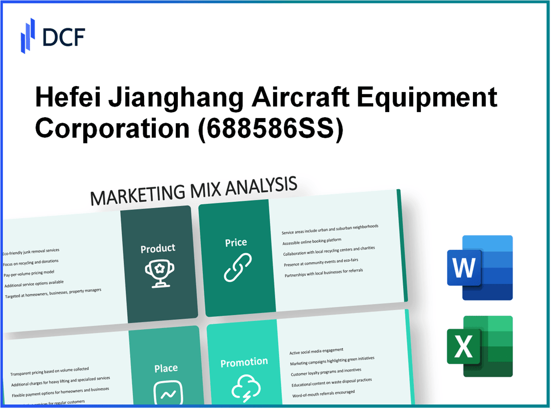 Hefei Jianghang Aircraft Equipment Corporation Ltd. (688586.SS): Marketing Mix Analysis