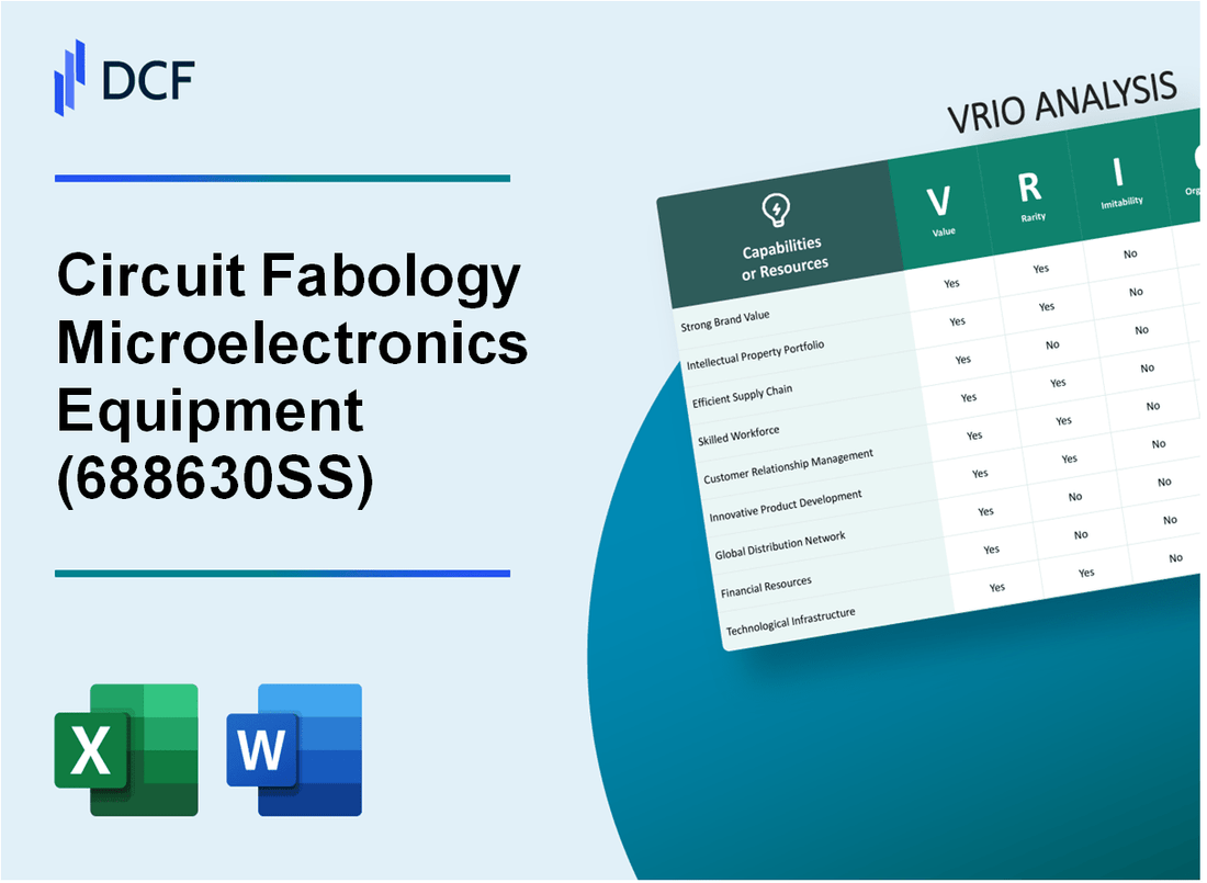 Circuit Fabology Microelectronics Equipment Co.,Ltd. (688630.SS): VRIO Analysis