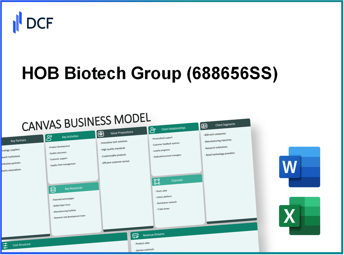 HOB Biotech Group Corp.,Ltd (688656.SS): Canvas Business Model