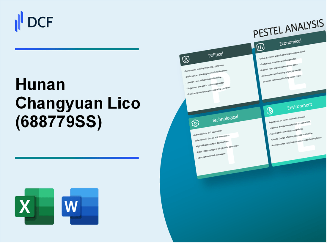 Hunan Changyuan Lico Co.,Ltd. (688779.SS): PESTEL Analysis