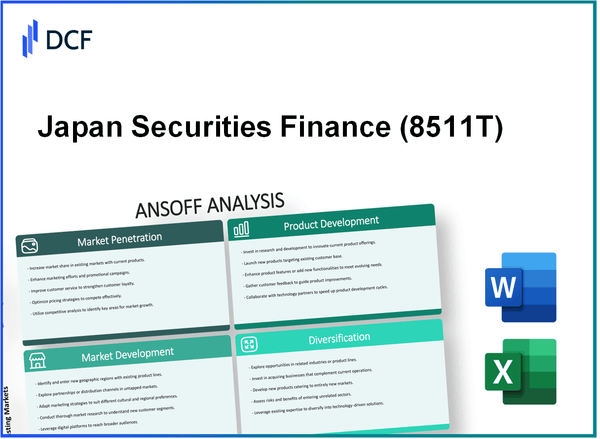 Japan Securities Finance Co., Ltd. (8511.T): Ansoff Matrix