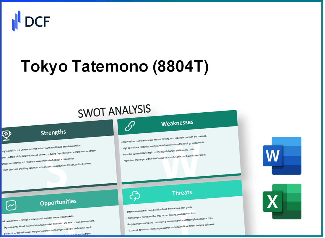 Tokyo Tatemono Co., Ltd. (8804.T): SWOT Analysis