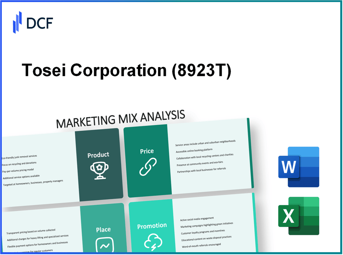 Tosei Corporation (8923.T): Marketing Mix Analysis