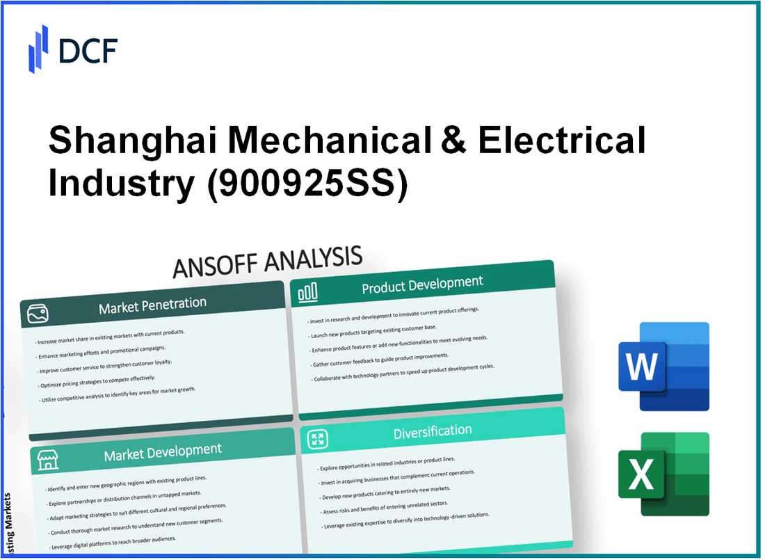 Shanghai Mechanical & Electrical Industry Co.,Ltd. (900925.SS): Ansoff Matrix