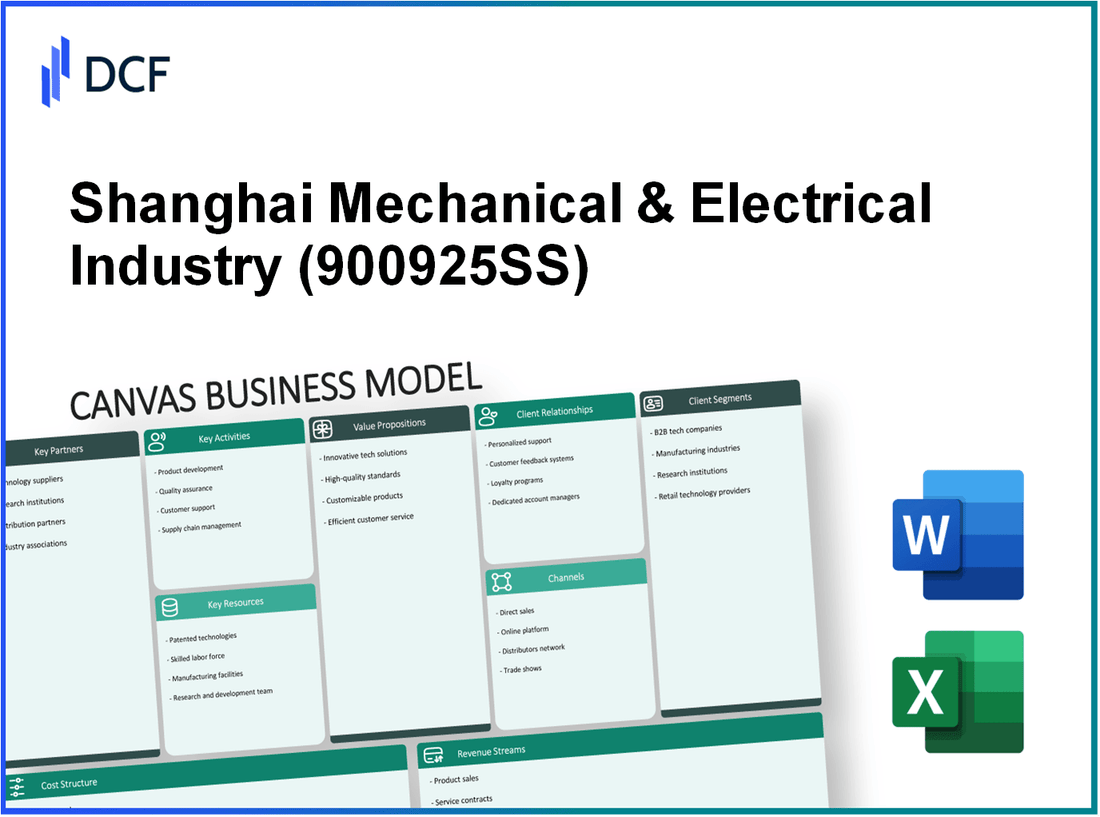 Shanghai Mechanical & Electrical Industry Co.,Ltd. (900925.SS): Canvas Business Model