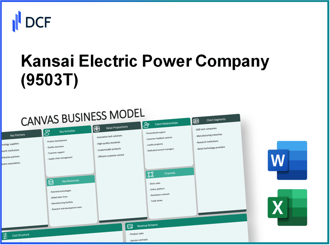 The Kansai Electric Power Company, Incorporated (9503.T): Canvas Business Model