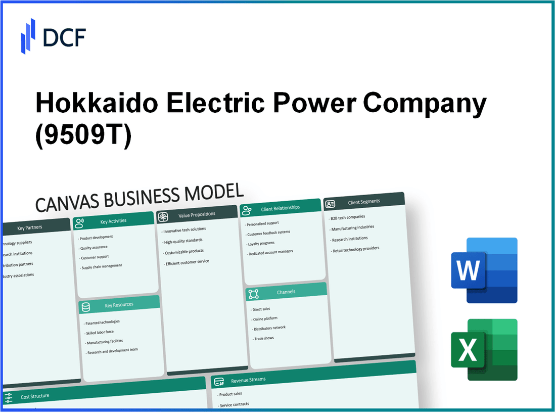 Hokkaido Electric Power Company, Incorporated (9509.T): Canvas Business Model