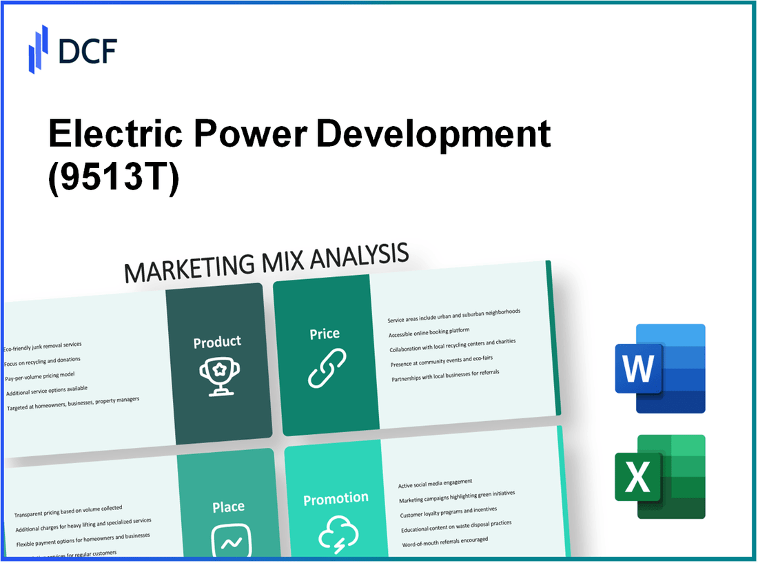 Electric Power Development Co., Ltd. (9513.T): Marketing Mix Analysis