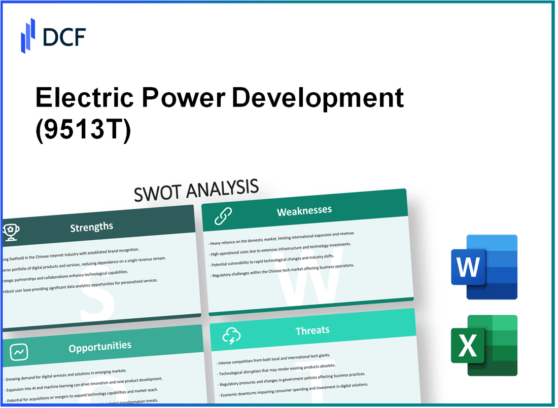 Electric Power Development Co., Ltd. (9513.T): SWOT Analysis