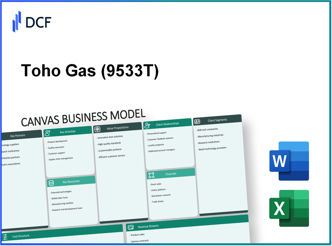 Toho Gas Co., Ltd. (9533.T): Canvas Business Model