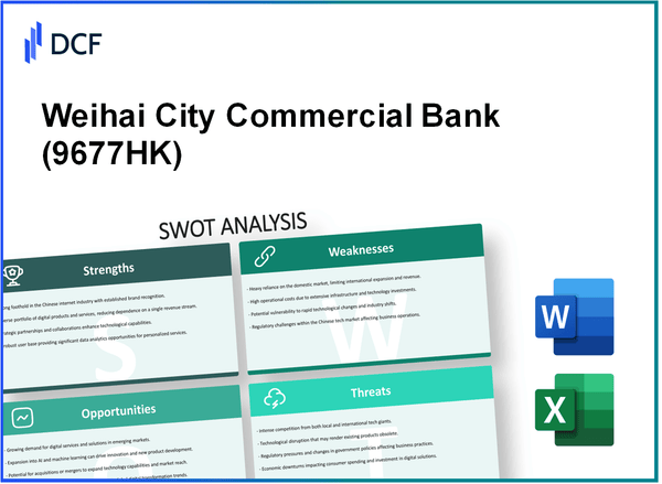 Weihai City Commercial Bank Co., Ltd. (9677.HK): SWOT Analysis
