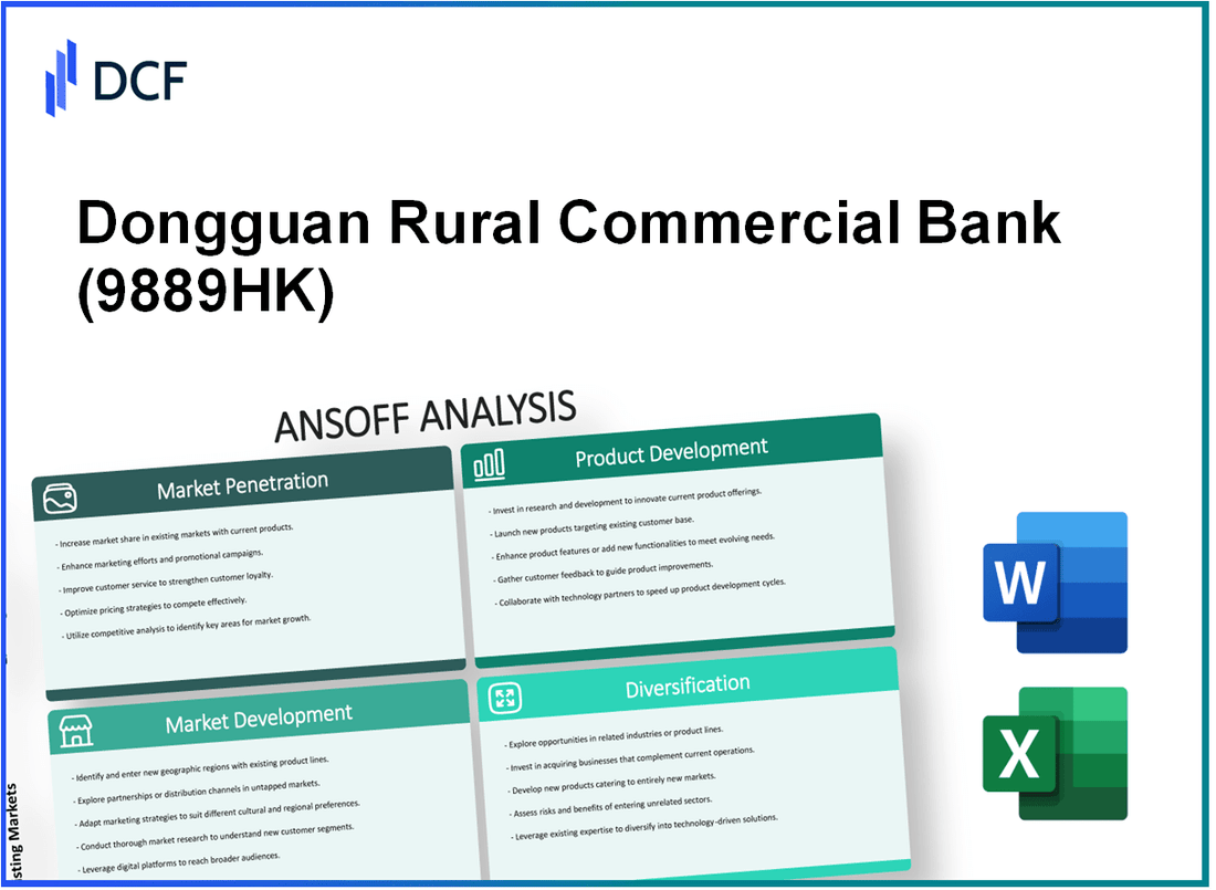 Dongguan Rural Commercial Bank Co., Ltd. (9889.HK): Ansoff Matrix