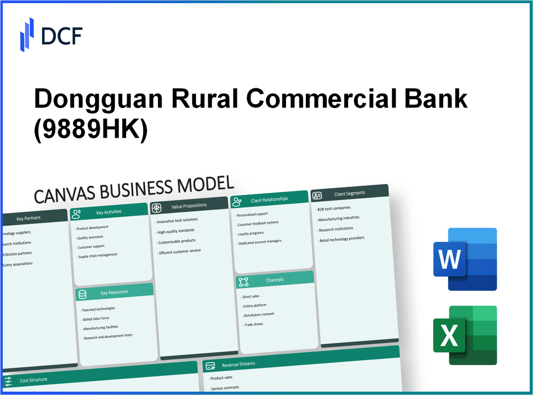 Dongguan Rural Commercial Bank Co., Ltd. (9889.HK): Canvas Business Model