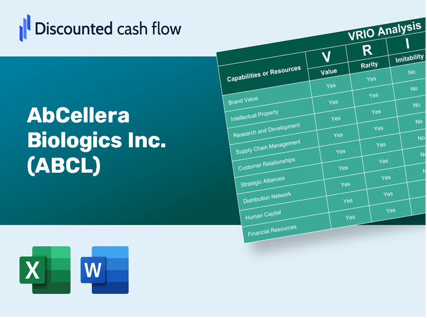 AbCellera Biologics Inc. (ABCL) VRIO Analysis