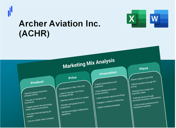 Marketing Mix Analysis of Archer Aviation Inc. (ACHR)