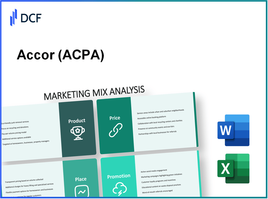 Accor SA (AC.PA): Marketing Mix Analysis