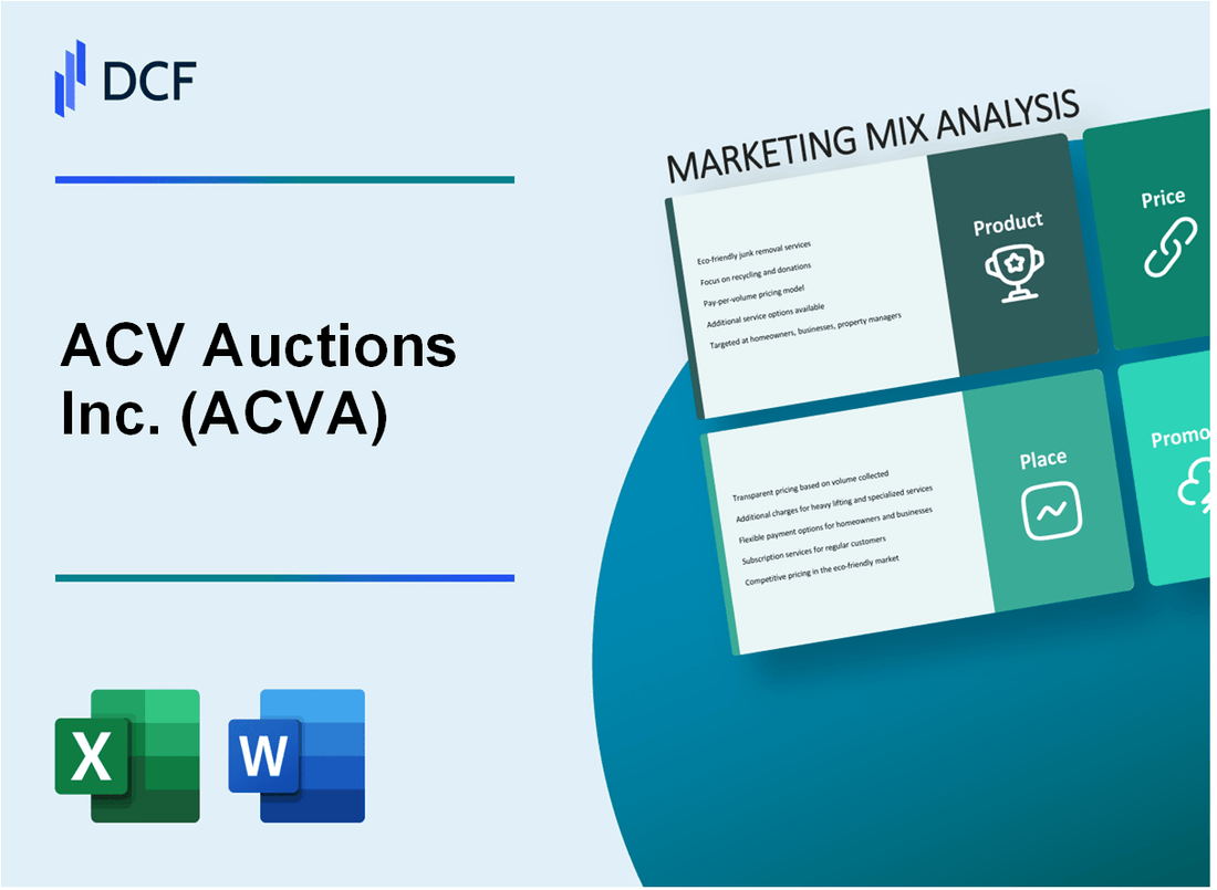 ACV Auctions Inc. (ACVA) Marketing Mix