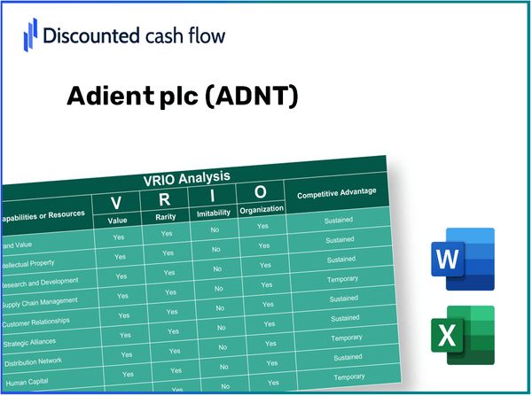 Adient plc (ADNT): VRIO Analysis [10-2024 Updated]