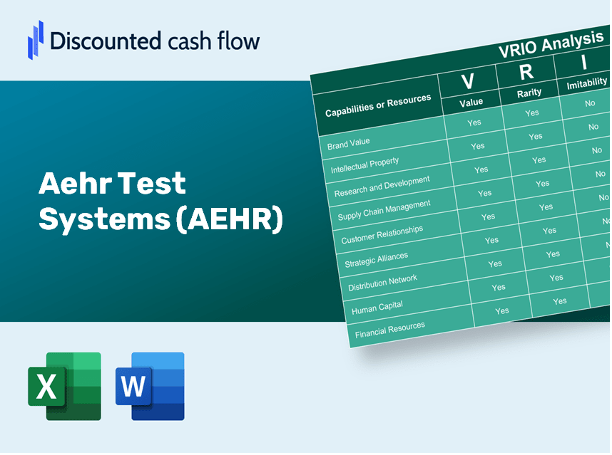 Aehr Test Systems (AEHR): VRIO Analysis [10-2024 Updated]