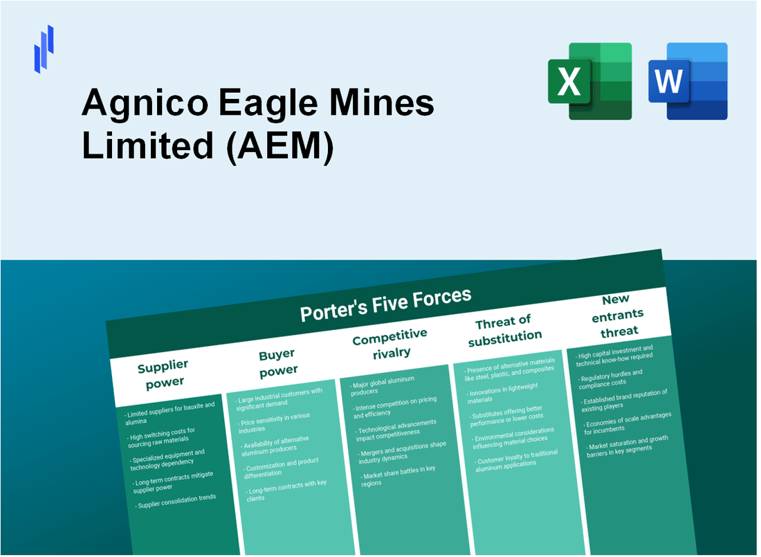 What are the Porter’s Five Forces of Agnico Eagle Mines Limited (AEM)?